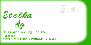 etelka ag business card